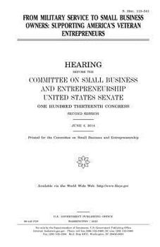 Paperback From military service to small business owners: supporting America's veteran entrepreneurs Book