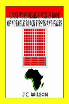 Paperback Giant Word Search Puzzle Book of Notable Black Firsts and Facts Book