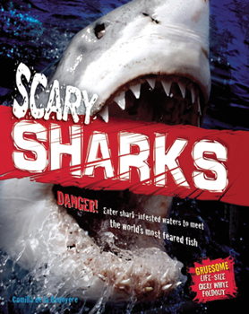 Hardcover Scary Sharks (Animal Attack!) Book