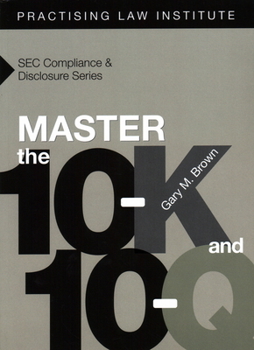 Paperback Master the 10-K and 10-Q Book