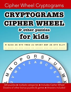 Paperback Cryptograms Cipher Wheel & other puzzles for kids: Education resources by Bounce Learning Kids Book