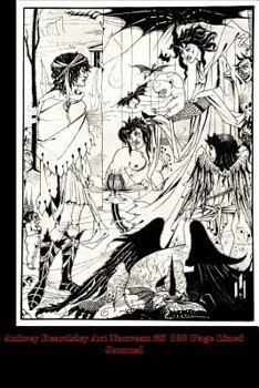 Paperback Aubrey Beardsley Art Nouveau #5 100 Page Lined Journal: Blank 100 Page Lined Journal for Your Thoughts, Ideas, and Inspiration Book