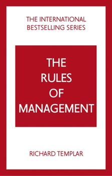 Paperback The Rules of Management: A Definitive Code for Managerial Success Book