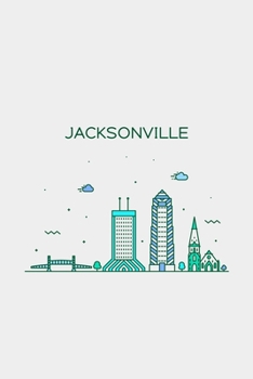 Paperback Jacksonville Minimalist Travel Notebook [Lined] [6x9] [110 pages] Book