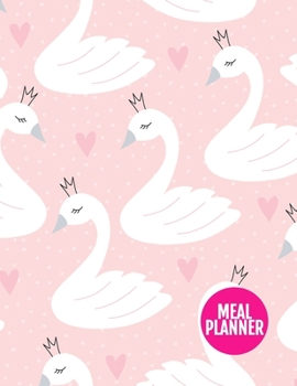 Meal Planner: Simple 52 Weeks Pages for Tracking and Planning your Meals, Grocery Shopping List, Food Planner Prep Book | Large 8.5 x 11 Inch | 110 Pages  - Design Element BT 098825