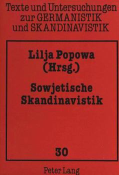 Paperback Sowjetische Skandinavistik: Eine Anthologie [German] Book