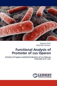 Paperback Functional Analysis of Promoter of Cus Operon Book