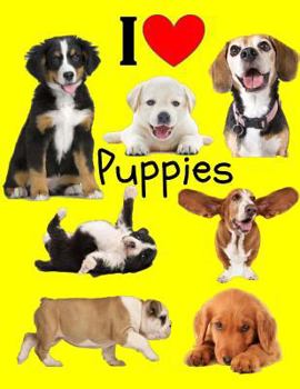 Paperback I Love Puppies: Puppy Notebook for Kids: Blank Notebook for Drawing and Writing Book