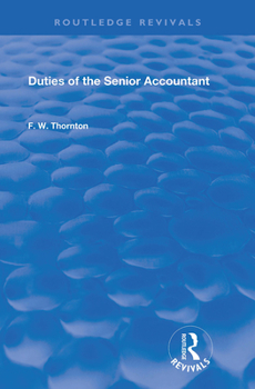 Paperback Duties of the Senior Accountant Book