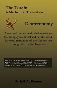 Paperback The Torah: A Mechanical Translation - Deuteronomy Book