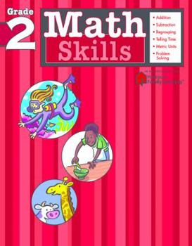 Paperback Math Skills: Grade 2 (Flash Kids Harcourt Family Learning) Book
