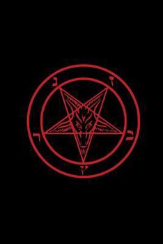 Paperback Satanic Pentagram: Blood Red - Satanic Journal - College Ruled Lined Pages Book