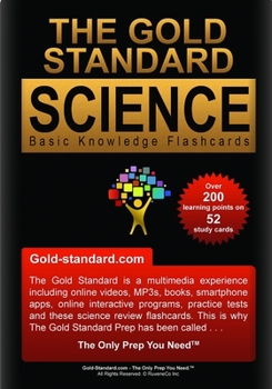 Hardcover The Gold Standard Basic Knowledge Science Flashcards Book