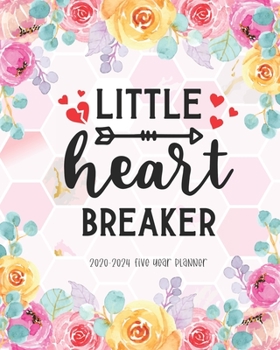 Paperback Little Heartbreaker 2020-2024 Five Year Planner: Monthly Planner Calendar Agenda Schedule Organizer Logbook Journal Business Planners 60 Months Appoin Book