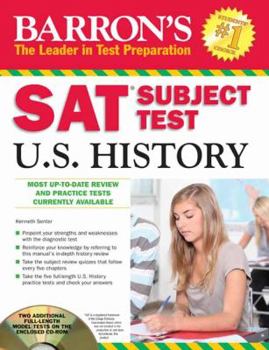 Paperback Barron's SAT Subject Test U.S. History [With CDROM] Book