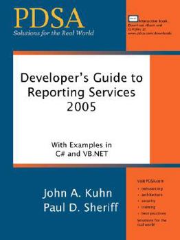 Paperback Developer's Guide to Reporting Services Book