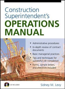 Hardcover Construction Superintendent's Operations Manual Book