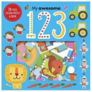 Paperback My Awesome 123 Jigsaw Puzzle Book