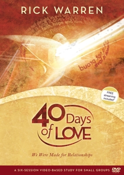 DVD 40 Days of Love: We Were Made for Relationships Book