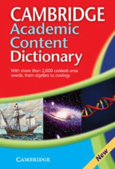 Hardcover Cambridge Academic Content Dictionary Book