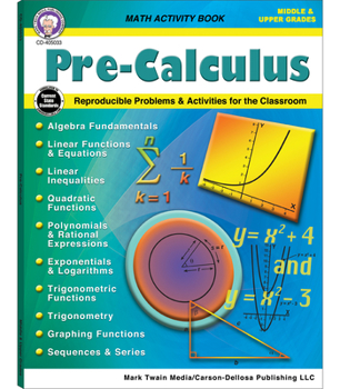 Paperback Pre-Calculus Workbook Book