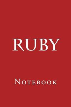 Paperback Ruby: Notebook Book