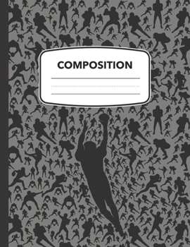 Paperback Composition: A Football Sport Composition Notebook, A Blank 8.5x11" Half Page Practice Writing Composition Notepad With Dashed Midl Book