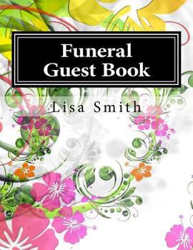 Paperback Funeral Guest Book: 100 Pages, Large Print, 900 Signature and Note Spaces [Large Print] Book