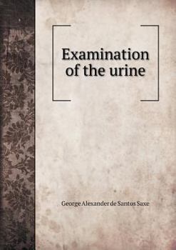 Paperback Examination of the urine Book