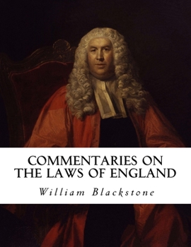 Paperback Commentaries on the Laws of England Book