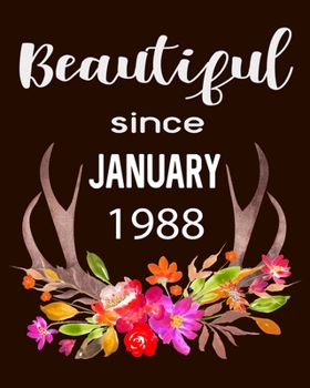 Beautiful Since January 1988: Hunting Hobby 2020 Monthly Planner Dated Journal  8" x 10" 110 pages