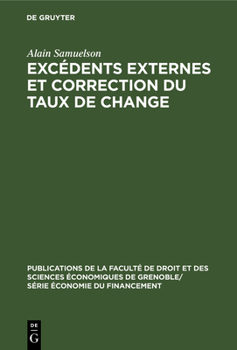 Hardcover Excédents externes et correction du taux de change [French] Book
