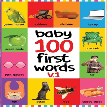 Paperback Baby 100 First Words V.1: Flash Cards in Kindle Edition, Baby First 100 Word Under 6, Baby Word Flash Cards, Baby First Words Flash Cards Book