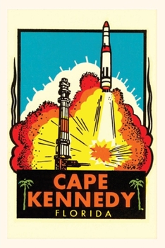 Paperback Vintage Journal Rocket, Cape Kennedy, Florida Graphics Book