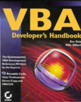 Paperback VBA Developer's Handbook [With CDROM] Book