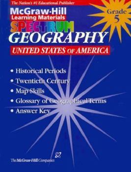 Paperback Geography Grade 5: USA Book