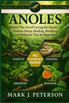 Paperback Anoles: Master The Art of Caring for Anoles - Habitat Setup, Feeding, Breeding, and Behavior Tips for Beginners Book