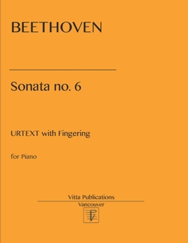 Paperback Beethoven Sonata no. 6 Book