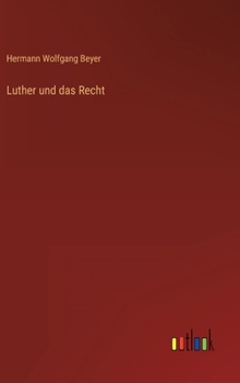 Hardcover Luther und das Recht [German] Book