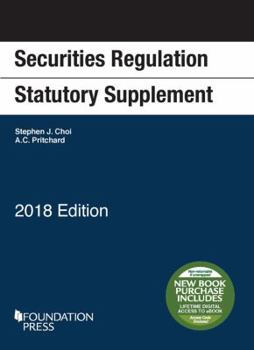 Paperback Securities Regulation Statutory Supplement, 2018 Edition (Selected Statutes) Book