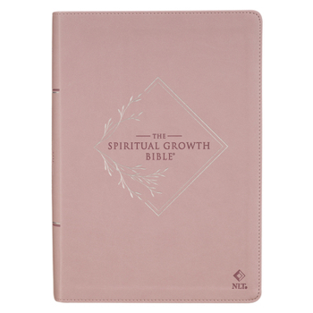 Leather Bound Nlt, the Spiritual Growth Bible Faux Leather, Lavender Book