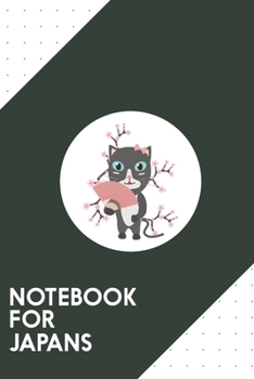 Notebook for Japans: Dotted Journal with Japanese cat with cherry blossoms   Design - Cool Gift for a friend or family who loves symbol presents! | ... College, Tracking, Journaling or as a Diary