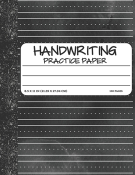 Paperback Handwriting Practice Paper: Dotted Mid-lines Uppercase and Lowercase Writing Sheets Notebook For Kids (Kindergarten To 3rd Grade Students) Book