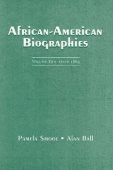 Paperback African-American Biographies: Volume II: Since 1865 Book
