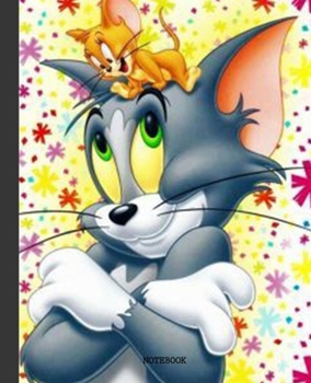 Notebook: Cartoon Tom and Jerry Soft Glossy Cover Graph Paper Pages Book 7.5 x 9.25 Inches 110 Pages
