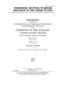 Paperback Terrorism: growing Wahhabi influence in the United States Book