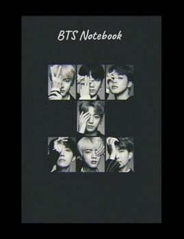 Paperback BTS Notebook: 150 Page College Ruled by 7.44" x 9.69 Notebook Book