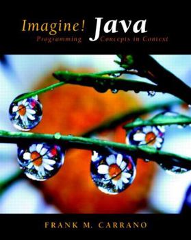 Paperback Imagine! Java: Programming Concepts in Context [With Access Code] Book