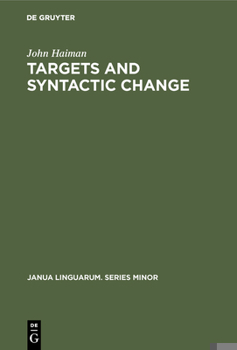 Hardcover Targets and Syntactic Change Book