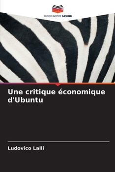 Paperback Une critique économique d'Ubuntu [French] Book